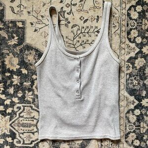 Abercrombie & Fitch Light Gray Tank Top